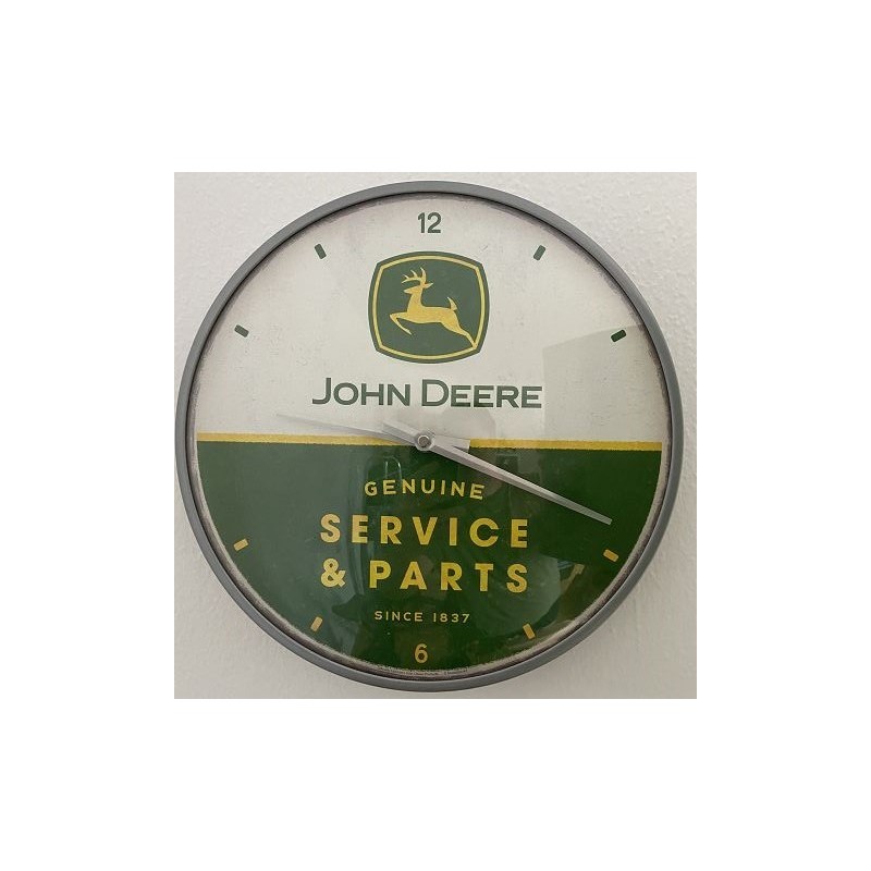 John Deere Service & Parts Wanduhr 31 cm John Deere Service & Parts Wanduhr 31 cm