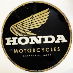Honda Motorcycles Logo rund - Blechschild 35 cm