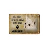 Ein Haus ist kein Heim ohne eine Munchkin Katze - Blechschild 18 x 12 cm