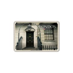 United Kingdom London The Sherlock Holmes Museum  - Blechschild 18 x 12 cm