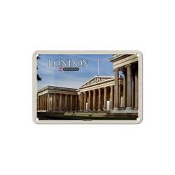 United Kingdom British Museum London England  - Blechschild 18 x 12 cm