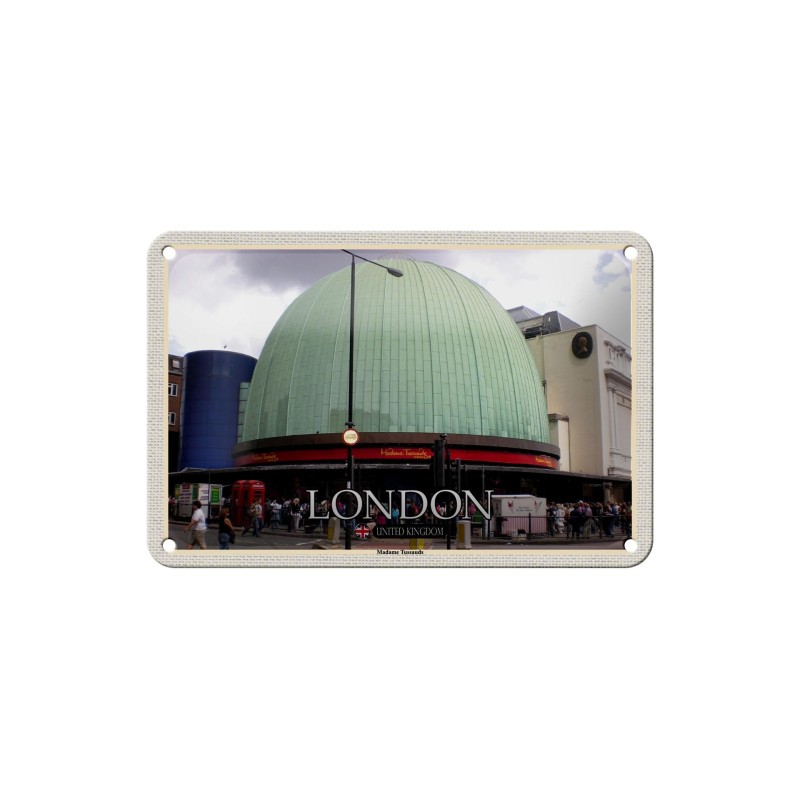 United Kingdom London England Madame Tussauds - Blechschild 18 x 12 cm United Kingdom London England Madame Tussauds - Blechschild 18 x 12 cm