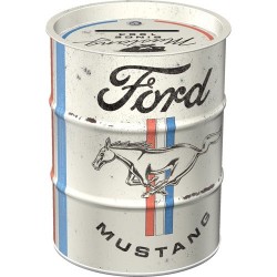 Spardose im Ölfass Design Ford Mustang Motor Oil