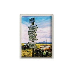 Wegweiser auf der Route 66 - Blechschild 40 x 30 cm
