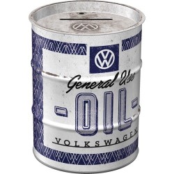 Kopie von Spardose im Ölfass Design Volkswagen Motor Oil