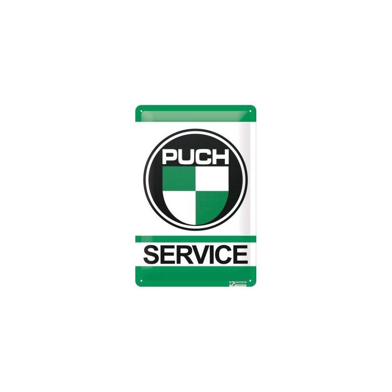 Puch Service - Blechschild 30 x 20 cm Puch Service - Blechschild 30 x 20 cm
