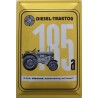 Steyr Diesel Traktor Typ 185a Mähdrusch - Blechschild 18 x 12 cm